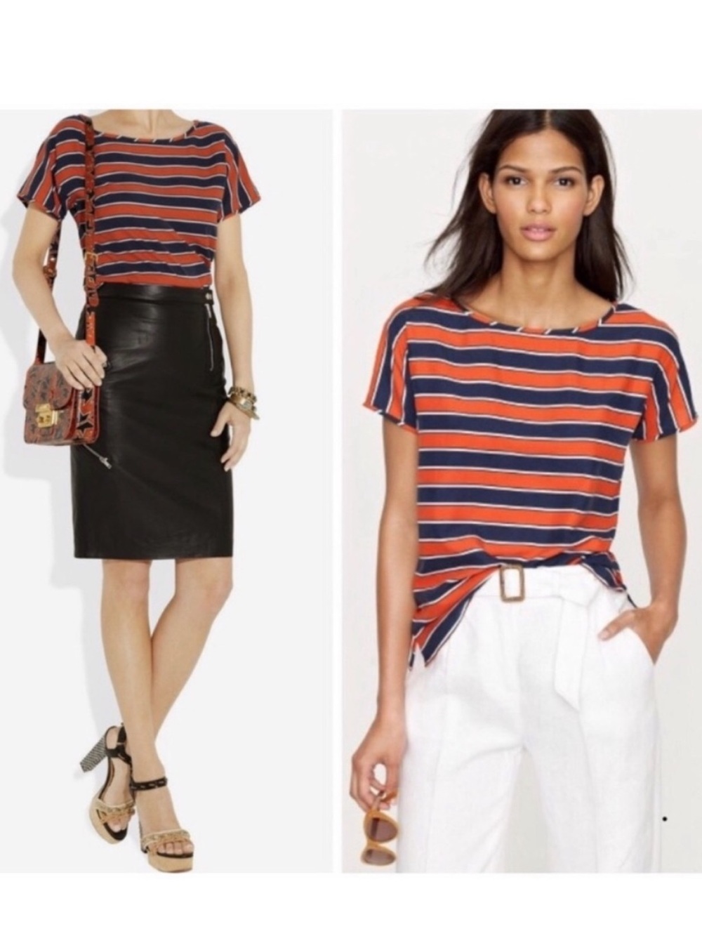 J. Crew Silk Short-Sleeve Silk Blouse